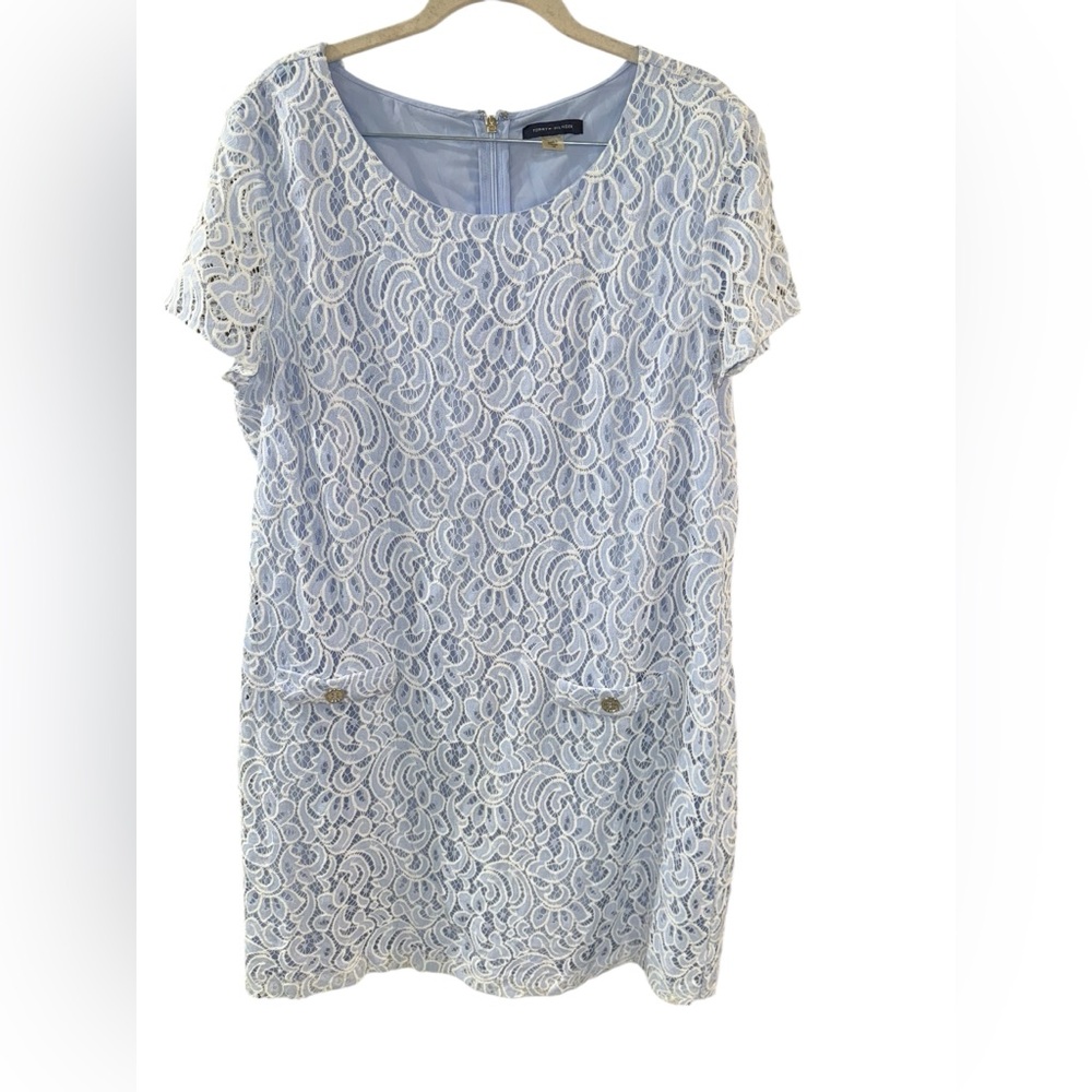 Tommy Hilfiger Light‎ Blue Lace Top
